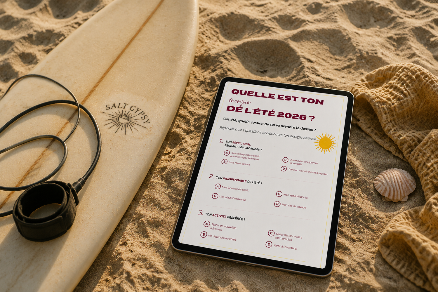 Page quelle est ton énergie de l'été 2026 du Summer Journal de Chapters